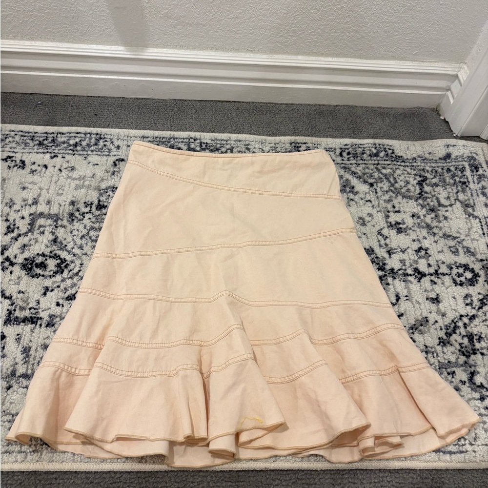 Urban Outfitters Cream Midi Skirt